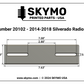 Radio Mount | 2014-2018 Silverado Sierra With Flip-Up Center Seat