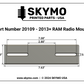 Radio Mount | 2013+ RAM With Flip-Up Center Seat