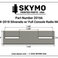 Radio Mount | 2014-2018 Silverado Sierra With Full-Length Center Floor Console