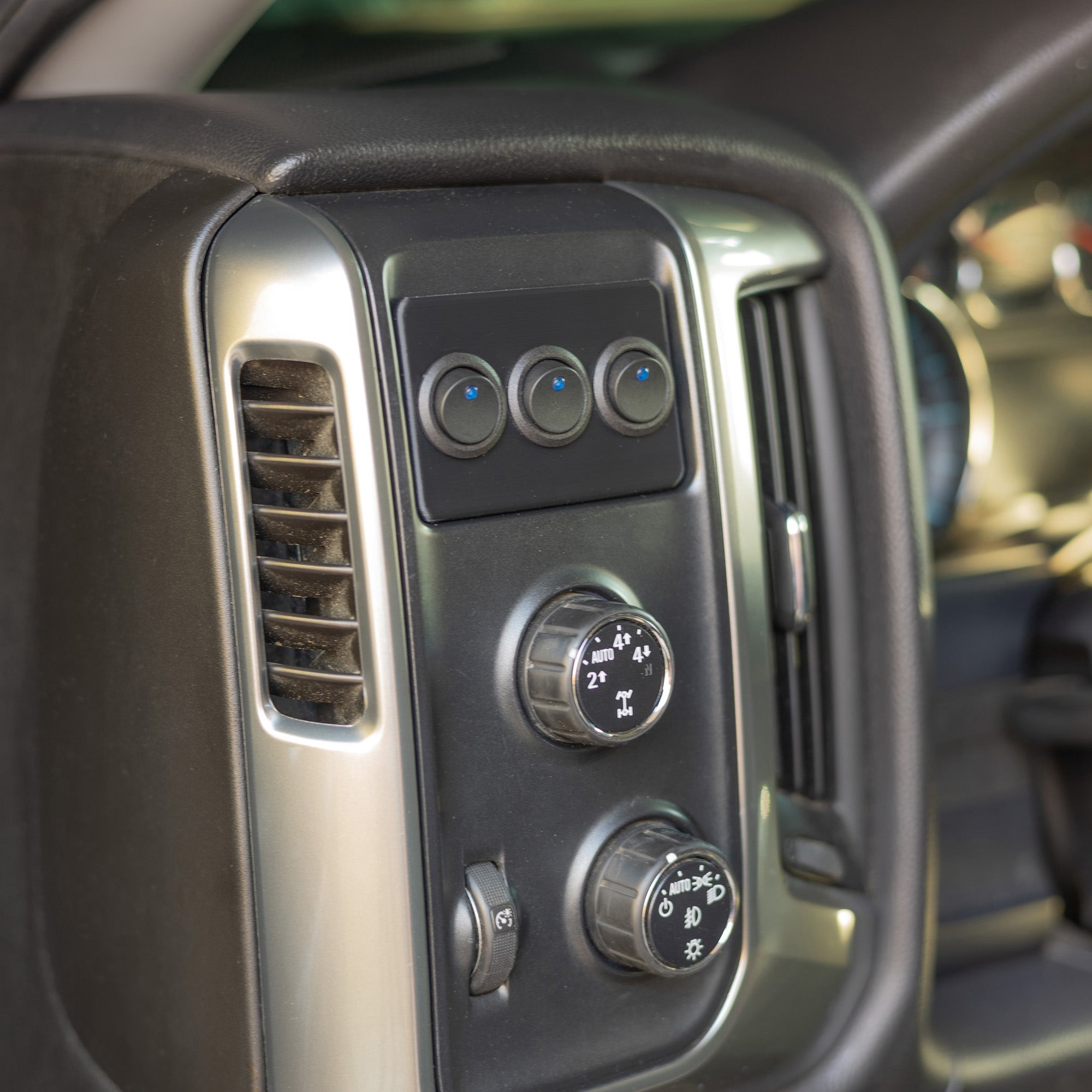 2014-2018 Silverado Switch Panel Rocker Or Toggle Switch Panel For Cubby In OEM Trim Plate Free - Foto 3