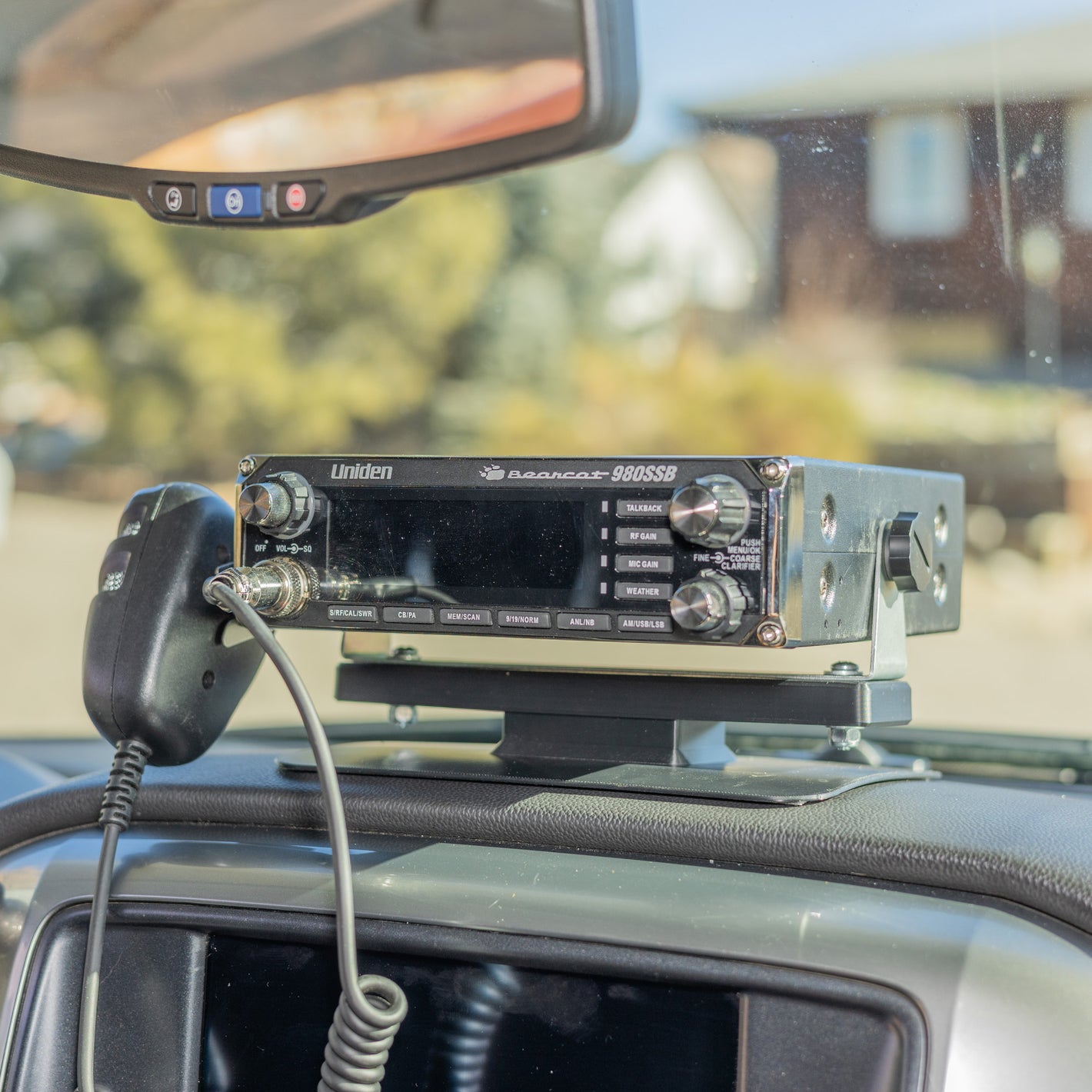 Dashboard Radio Mount - Works With CB, Ham, GMRS Radios, Scanners and More