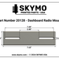Dashboard Radio Mount - Works With CB, Ham, GMRS Radios, Scanners and More