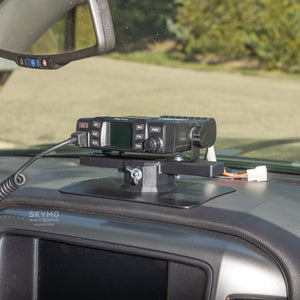 Dashboard Radio Mount - Works With CB, Ham, GMRS Radios, Scanners and More
